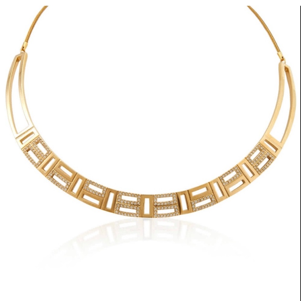 Swarovski "Cubist Torque" Crystal Necklace